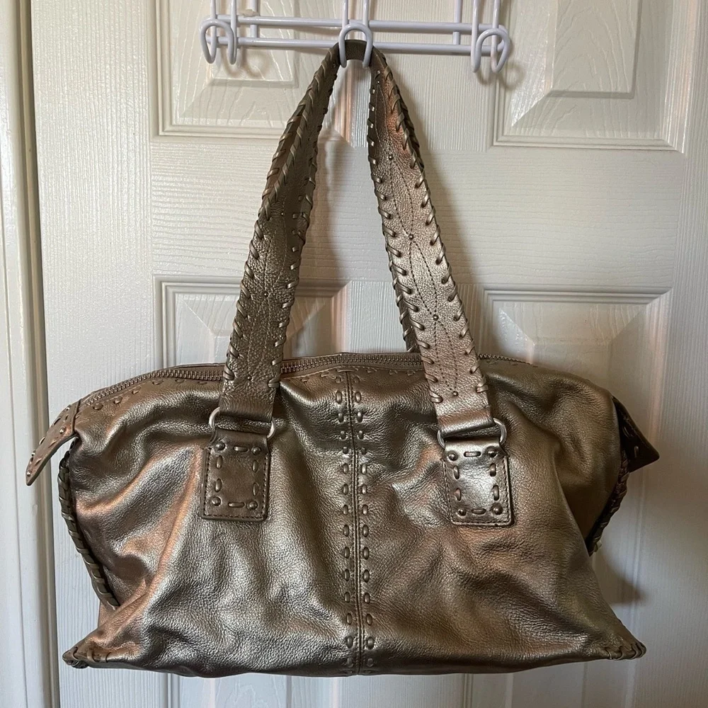 Michael Kors Palm Beach Astor Metallic Gold Hobo Bag